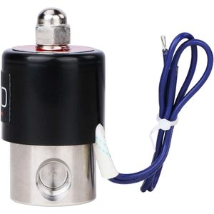 États-Unis Vanne solénoïde électrique en acier inoxydable massif de 1/4 po, 12 Vcc, normalement fermée, Viton - Product Image 4