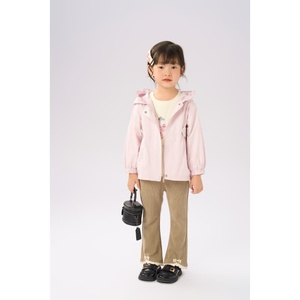 MZJ 2026 Chaqueta <span class=keywords><strong>Cortavientos</strong></span> Ligera de Moda para Niñas, Primavera-Otoño, con Capucha y Diseño Antiarrugas - Product Image 1