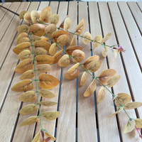 Branches de feuilles d'eucalyptus artificielles au toucher réaliste, feuilles vertes, tiges de feuilles pour la décoration de mariage, de fête à domicile, de table, haute qualité