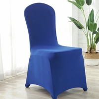 Housse de chaise universelle extensible en spandex de qualité supérieure, résistante, avec couche d'air, pour banquets, mariages, hôtels, fêtes et événements.