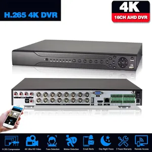 16ch 4k 8mp 5mp Hybrid Ahd Dvr Human Motion Detection Cctv Video Surveillance Recorder 16 Channel Dvr Security Camera System