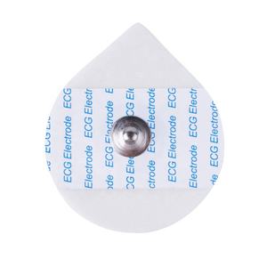 Wegwerp 3,9 mm Snap <span class=keywords><strong>ECG</strong></span>-elektrodepad van niet-geweven stof, druppelvormig, geleidend, met ozon-desinfecterende kleeflaag, 50 mm formaat, medisch - Product Image 2