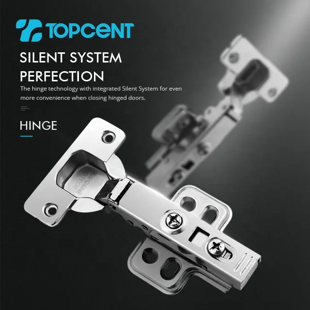 Toptent – charnière de quincaillerie pour meubles, 35mm, tampon, superposition complète, Clip à fermeture douce, charnière hydraulique pour armoire de cuisine