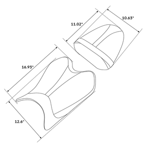 <span class=keywords><strong>RX10</strong></span>-02-BU C.C. Siège passager conducteur avant et arrière RIDER pour Yamaha YZF R6 2008-2016 - Product Image 5