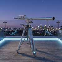 Premium Brass Telescope with Tripod and Nautical Design