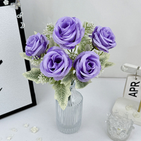Nouveaux bouquets de fleurs en soie rose de haute qualité, personnalisés, décoratifs, design moderne et abordables