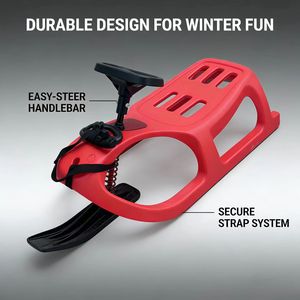 Motoneige en plastique pour enfants, lisse et facile à glisser, sûre et stable, un outil magique pour s'amuser sur la glace et la neige en plein air - Product Image 1