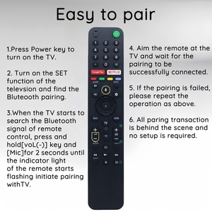 Télécommande vocale de remplacement RMF-TX500P avec code fixe pour téléviseurs intelligents <span class=keywords><strong>Bravia</strong></span> XR/XBR/<span class=keywords><strong>KD</strong></span> Series 4K/8K LED/OLED - Product Image 6