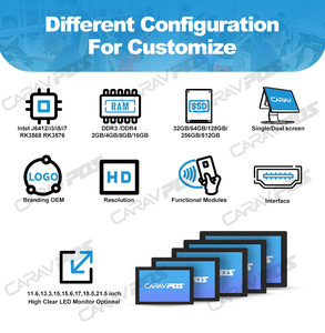 Terminal Punto de Venta Todo en Uno de 15 Pulgadas, Fabricado en Fábrica, con Pantalla Táctil, Sistema POS con Windows 10/Android 11 - Product Image 5