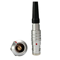 Connecteur circulaire étanche UHUB Watertight 360 EMC Shielding EGG.0K à 3 broches pour montage sur panneau, pour instruments météorologiques