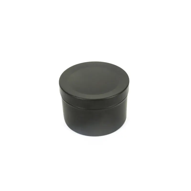 Wholesale Diameter 50mm Height 35mm Black Food Grade Aluminum Jar 50g Lip Balm Container Metal Tin 50ml Aluminum Can