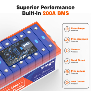 Baterai LiFePo4 EU US Stock 12V 300Ah Dengan Fungsi Pemanas Bluetooth Tahan Air IP65 Baterai Lithium Tenaga Surya - Product Image 4