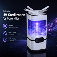 Humidificateur Commercial Électrique à Ultrasons Grande Capacité 16L, Stérilisation et Conservation des Légumes et Fruits, Rotation à 360 Degrés