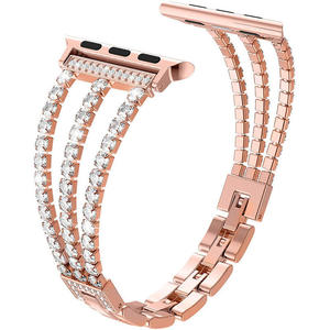 Bracelet de montre à dégagement rapide en diamant pour Apple Watch S10 11 46mm Ultra 49mm SE 44mm – Retirez simplement les maillons - Product Image 5