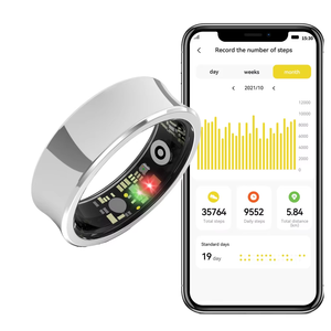 R09 Smart Ring Fréquence Cardiaque Sommeil Fitness Tracker avec QRing APP TikTok Scroll Fonction de télécommande Dispositifs de surveillance de la santé - Product Image 1