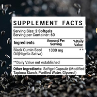 Kapsul Softgel Minyak Biji Hitam Vegan Label Pribadi OEM ODM Suplemen Herbal untuk Kesehatan Dewasa, Dukungan Imunitas dan Antioksidan