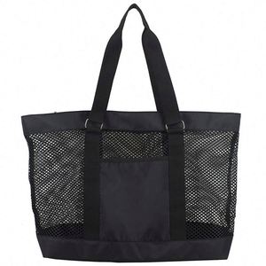 Customize Polyester Mesh <b>Tote</b> Beach <b>Bag</b> - Product Image 1