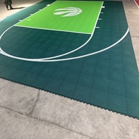 Dalles de sol modulaires en PP pour terrains de basketball extérieurs 3x3