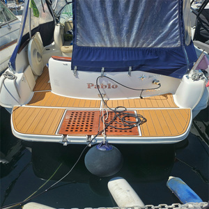 Plateforme de bain et tapis de pont en EVA style teck pour <span class=keywords><strong>Jeanneau</strong></span> <span class=keywords><strong>Leader</strong></span> 805 (2004) – Adhésif Seadek MarineMat Gatorstep - Product Image 2
