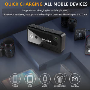 Arrancador de Baterías Portátil Inalámbrico OEM Jamper, Cargador de Baterías para Automóviles y Camiones, 12000mAh - Product Image 6