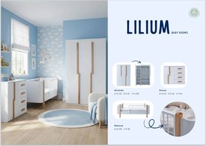 Armoire à 3 portes LILIUM de qualité prestigieuse pour la chambre de bébé, apportant paix, chaleur et élégance - Product Image 5