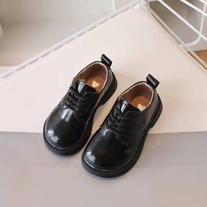 Chaussures unisexes pour enfants, printemps 2025, nouvelles chaussures en cuir pour garçons, performance, mode britannique, chaussures quotidiennes pour filles - Product Image 4