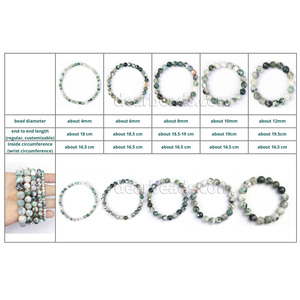 Bracelets en pierres naturelles rondes colorées de 6 mm pour femmes, <span class=keywords><strong>bracelet</strong></span> en cristal de guérison pour dames et filles - Product Image 6