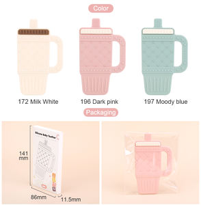 מוצרים חדשים לסביבה התינוק הידידותי לסביבה מתנה סיליקון רך מים טיתורים ילדים לועסים צעצועים לילדים צעצוע תינוקות קל לאחיזה - Product Image 6