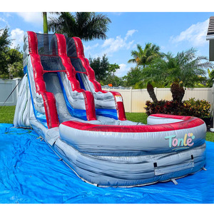 Màu sắc tuyệt vời phù hợp với thương mại trượt nước <span class=keywords><strong>Inflatable</strong></span> thể thao ngoài trời nhiệt đới duy nhất trượt nước Slide <span class=keywords><strong>Inflatable</strong></span> cho người lớn - Product Image 6