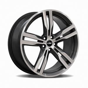 ล้อแม็กซ์ LS8148 5x120 ET20 ET35 ET45 แบบฟอร์จสั่งทำพิเศษ สี Gunmetal หน้าเจียรแบบ Split Twin Spoke สำหรับ BMW E90 F30 G20 - Product Image 1