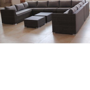 Thiết Kế Hiện Đại Đồ Nội Thất Ngoài Trời Vườn <span class=keywords><strong>Wicker</strong></span> Góc Sofa <span class=keywords><strong>Set</strong></span> Chất Lượng Mây Vườn Nội Thất 4 Mảnh Bộ Cắt - Product Image 5