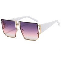 Nouvelle mode italie marque tendance dames grand cadre carré été luxe concepteur inspiré surdimensionné nuances lunettes de soleil pour femmes