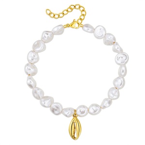 Vintage Luxury Pearl <b>Bracelet</b> Custom Gold Plated Charm <b>Bracelets</b> Women - Product Image 4