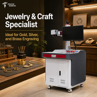 Machine de marquage et de gravure au laser à fibre de haute précision avec dispositif rotatif pour pièces métalliques et bijoux
