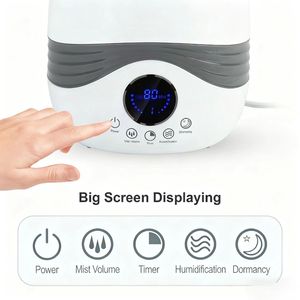 Nuevo Producto: Humidificador Ultrasónico de Vapor Frío de 4 Litros con Control Táctil y Remoto, Volumen de Vapor Ajustable para Uso Doméstico y Hotelero - Product Image 3