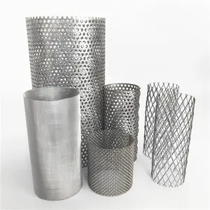 Sus304 Sus316 Sus316l Stainless Steel Wire Mesh Cylinder Filter Tube Mesh Pipe