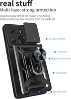 Stoßfeste Objektivschutz-Handyhülle für Infinix Note 60 50 40 30 Pro 4G Note 30 4G 5G Robuste Ringhalter-Rückabdeckung