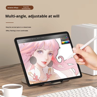 Support de support de téléphone pour tablette rotatif à 360 degrés en alliage métallique pliable réglable Portable pour bureau