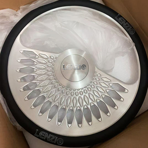 Customized horn finish <b>brush</b> silver /chrome forged steering wheel for Classic cars - Product Image 6