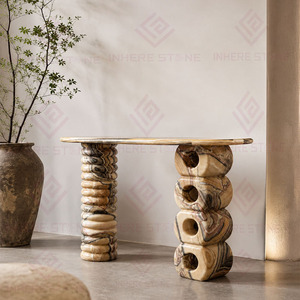 Meubles de maison de luxe sur mesure, table <span class=keywords><strong>murale</strong></span>, design personnalisé, <span class=keywords><strong>console</strong></span> d'<span class=keywords><strong>entrée</strong></span>, table d'<span class=keywords><strong>entrée</strong></span> en onyx naturel - Product Image 2