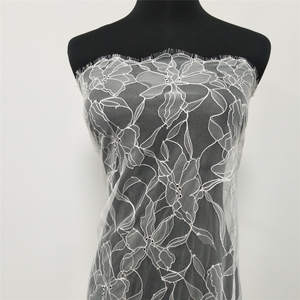 Tissu en dentelle à franges de style français en maille filet écologique de haute qualité pour la couture de vêtements, la décoration et les vêtements - Product Image 5