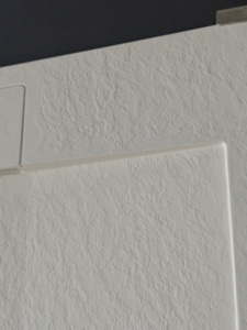 <span class=keywords><strong>Receveur</strong></span> <span class=keywords><strong>de</strong></span> <span class=keywords><strong>douche</strong></span> BMC ES-H2 carré beige avec cadre bordé, texture pierre naturelle, antidérapant certifié, <span class=keywords><strong>pour</strong></span> usage hôtelier, revêtement en gel pulvérisé non inclus - Product Image 2