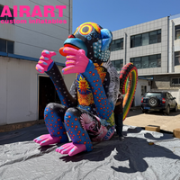 Décoration Thème Artistique : Singe Gonflable Coloré pour la Décoration
