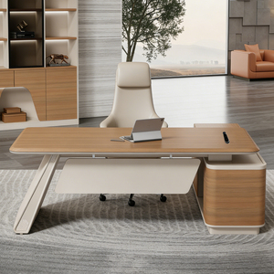 New <strong>Minimal</strong> Boss <strong>Desk</strong> Business Executive Work Table Silent Storage Cabinet Password Lock Drawer Durable <strong>Desk</strong> for Company Leaders - Product Image 3