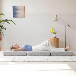 Tri-Fold <strong>Memory</strong> <strong>Foam</strong> <strong>Mattress</strong> 4 <strong>Inch</strong> Twin XL Folding <strong>Mattress</strong> with Collapsible and Washable Cover Gel <strong>Memory</strong> <strong>Foam</strong> Travel - Product Image 5