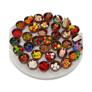 Bloques de Construcción Pequeños con Diseño de Alimentos, Frutas, Pan, Postres, Pollo Asado, Helado y Frutas <span class=keywords><strong>en</strong></span> Frutero - Product Image 5