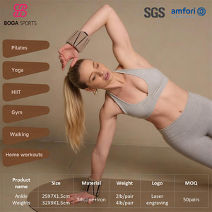 <span class=keywords><strong>Poids</strong></span> de cheville en silicone personnalisables en gros, écologiques, non toxiques, réglables pour studios de fitness <span class=keywords><strong>et</strong></span> thérapie physique - Product Image 4