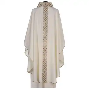 Chasuble lys col V imprimé 100% polyester