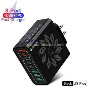 New PD USB <b>C</b> 4usb+4type-<b>c</b> Fast Charging PD Wall Mobile Phone <b>Adapter</b> for IPhone16 15 14 Pro Xiaomi - Product Image 2