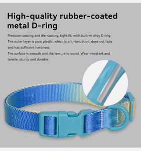 Correa para Perros Pequeños con Hebilla de Seguridad de Liberación Rápida, Impermeable, de Nailon Ajustable con Patrón de Letras y Decoración de Bufanda - Product Image 3
